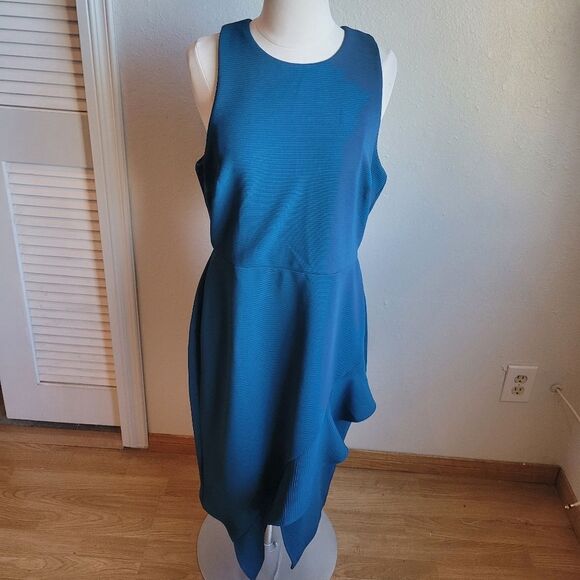 Charles Henry Ruffle Midi Dress - Picture 1 of 5